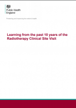 Learning from the past 10 years of the Radiotherapy Clinical Site Visit